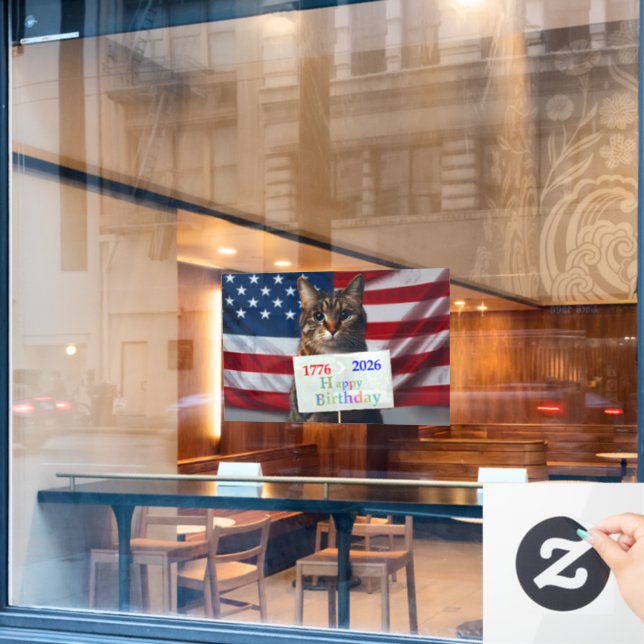 Happy Birthday America (Cafe Window)
