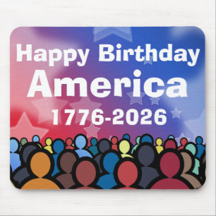 Happy Birthday America 1776 to 2026 Mouse Pad