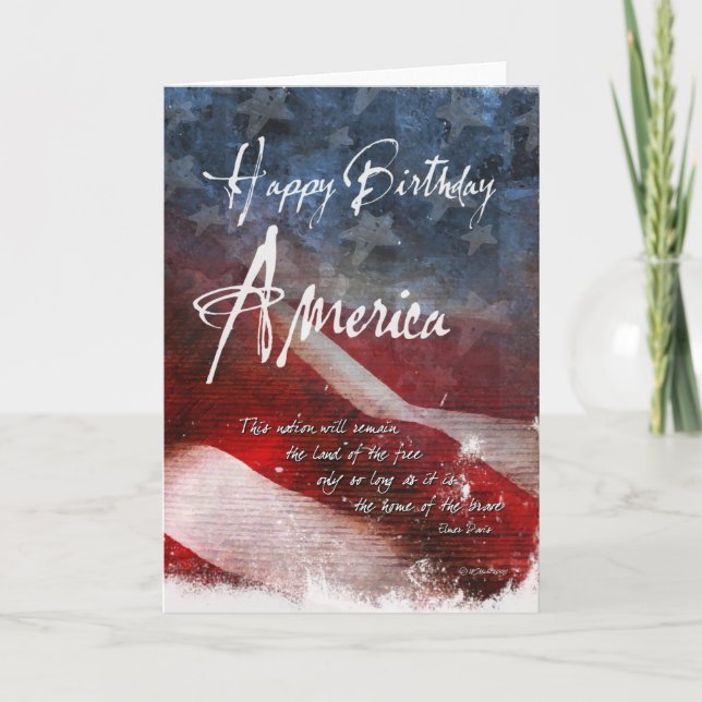 Happy Birthday America-e Card (Front)