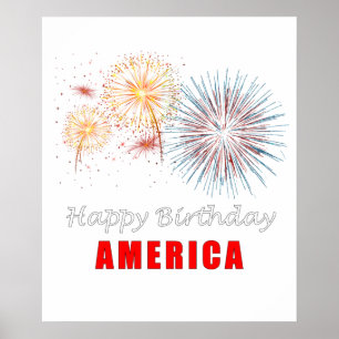 Happy Birthday America Poster