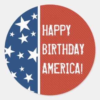Happy Birthday America Sticker
