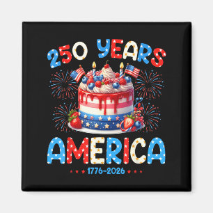 Happy Birthday America USA 250 Years Women Kids Magnet