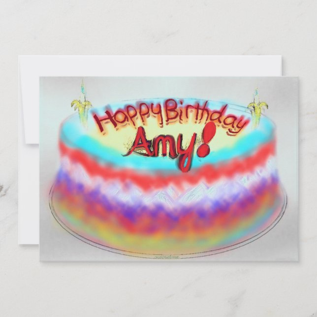 Happy Birthday Amy! Card (Front)