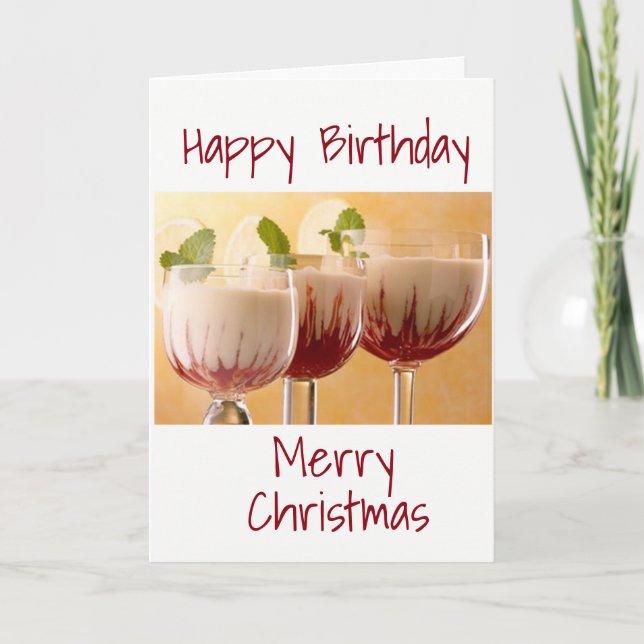 ***HAPPY BIRTHDAY AND MERRY CHRISTMAS*** SPECIAL U HOLIDAY CARD (Front)