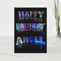 Happy Birthday Angel Card