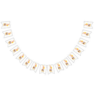 Happy Birthday Animal Collection Bunting Banner