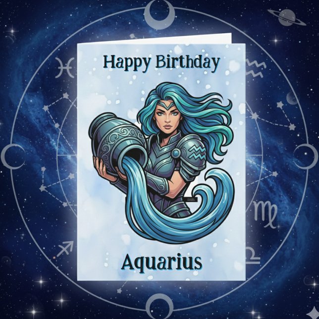 Happy Birthday Aquarius! Card (Creator Uploaded)