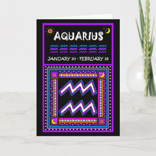 HAPPY BIRTHDAY AQUARIUS! CARD