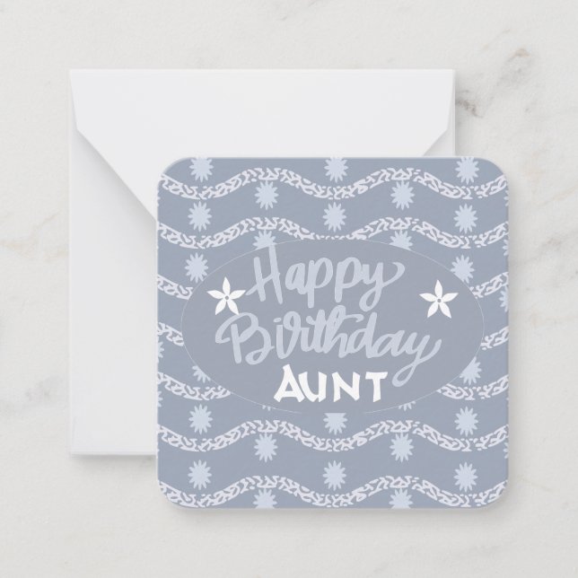 Happy Birthday Aunt  Card (Front)