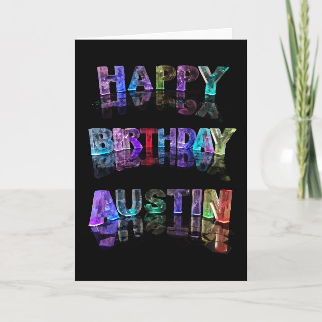 Happy Birthday Austin Card (Front)