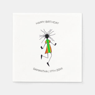 Happy Birthday, Awesome Dance Napkin