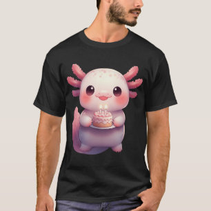 Happy Birthday Axolotl – Whimsical Axolotl Carto T-Shirt