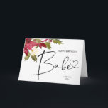 Happy Birthday Babe Christmas Gift for Boyfriend Card<br><div class="desc">This cute Happy Birthday babe card,  is a fun way to celebrate your special someones birthday! With space to write your own custom message on the front of the card,  this is a great way to celebrate!</div>