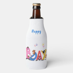 Happy Birthday - Baby Bears Party Celebration Bottle Cooler