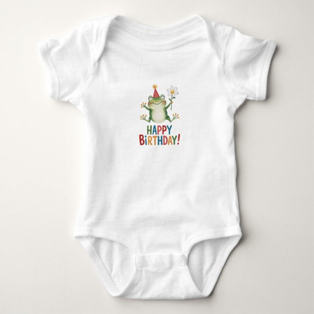 Happy Birthday Baby Bodysuit (Front)