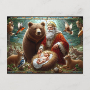 Happy Birthday baby Jesus Postcard