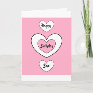 Happy birthday Bae card by dalDesignNZ