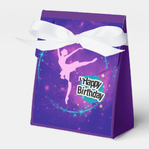 Happy Birthday Ballerina Galaxy Personalised Favour Box