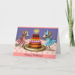 Happy Birthday Ballerina's Card