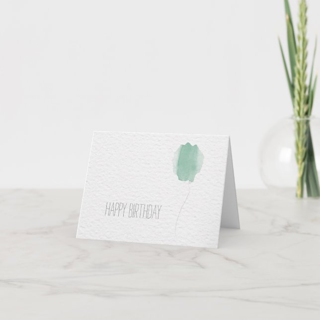 Happy Birthday balloon Card (Front)