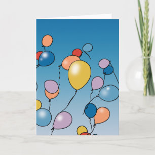 Happy Birthday Balloon Celebration Card