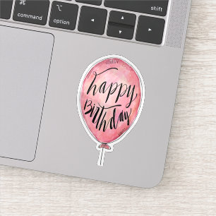 Happy birthday balloon sticker
