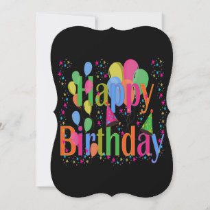 Happy Birthday Balloons Invitation