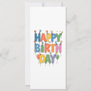 Happy Birthday Balloons Invitation