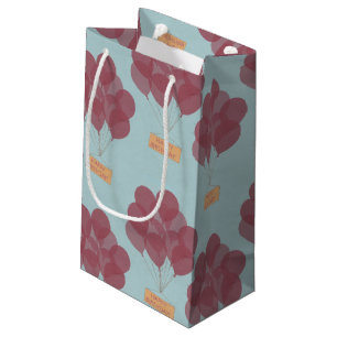 Happy birthday balloons small gift bag