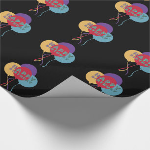 Happy Birthday Balloons Wrapping Paper