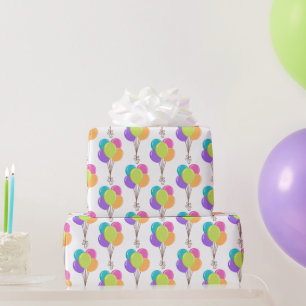 Happy Birthday Balloons Wrapping Paper
