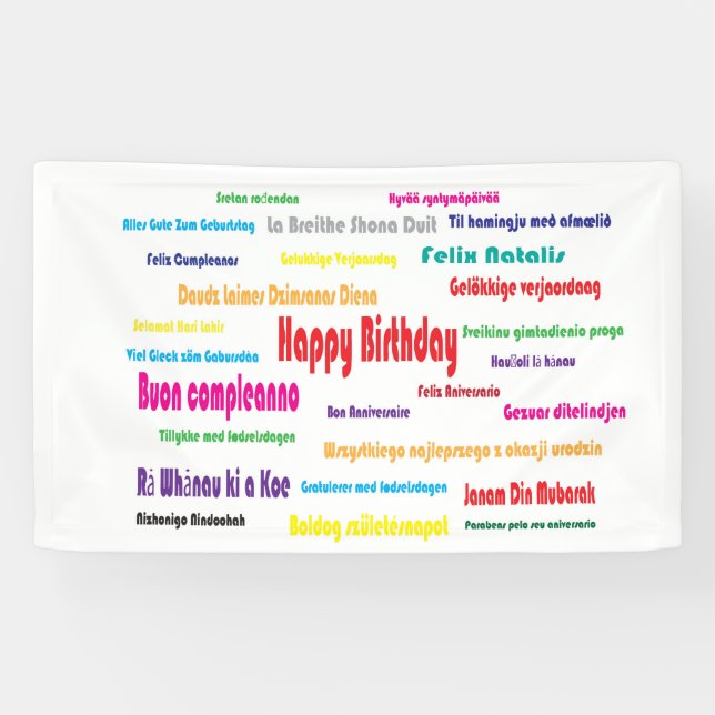 Happy Birthday Banner (Horizontal)