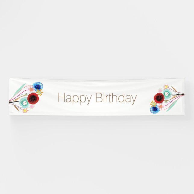 HAPPY BIRTHDAY BANNER (Horizontal)