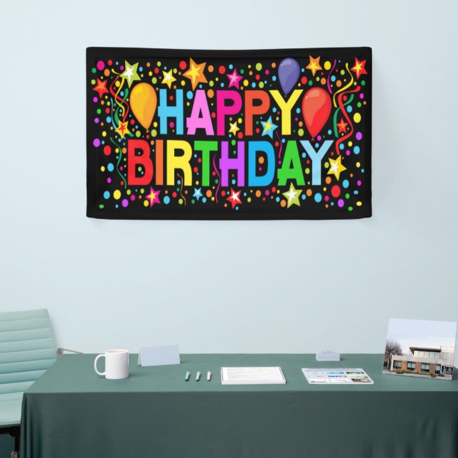 HAPPY BIRTHDAY  BANNER (Tradeshow)