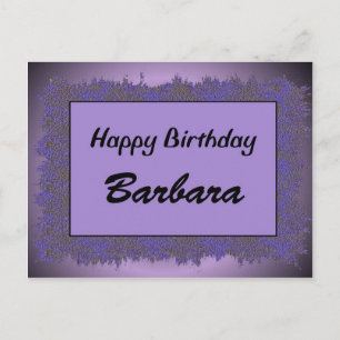 Happy Birthday Barbara Postcard
