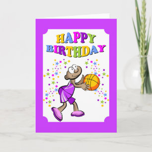 Happy birthday, basketball player card