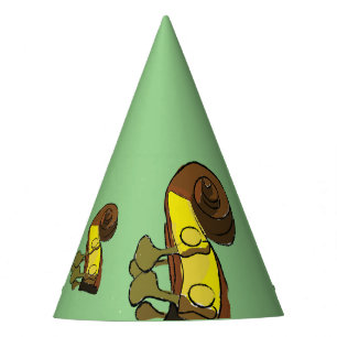 Happy Birthday Bass Instrumentalist Paper Party Hat