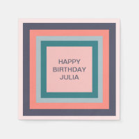 Happy Birthday, Beachy Colour Palette Squares