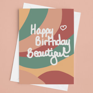 Happy birthday beautiful  card