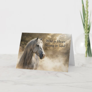 Happy Birthday Beautiful Horse Spiritual Timeless Holiday Card
