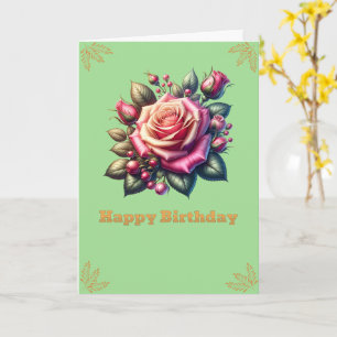 Happy Birthday Beautiful Roses Card