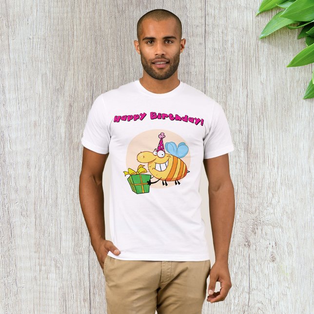 Happy Birthday Bee Mens T-Shirt (Creator Uploaded)