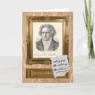 Happy Birthday, Beethoven Card