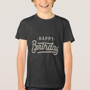 Happy Birthday Bella+Canvas Youth Tri-blend Shirt