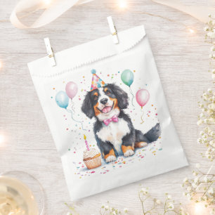 Happy Birthday Bernese Mountain Dog Favour Bags