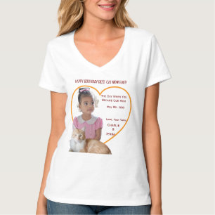 Happy Birthday Best Cat Mum Photos Cat Girl Names T-Shirt