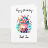 Happy Birthday Best-Tea | Boba Pun
