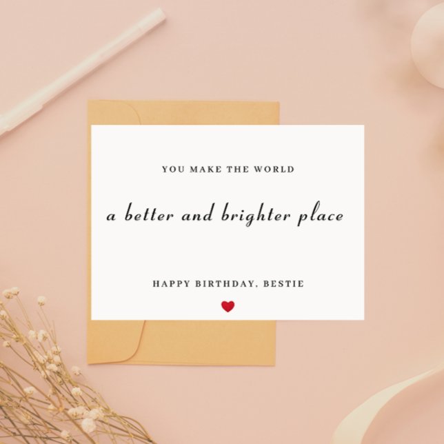 Happy Birthday Bestie Card (Happy Birthday Bestie Card)