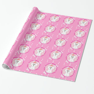 Happy Birthday Bichon Frise Wrapping Paper
