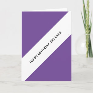 happy birthday, big ears card